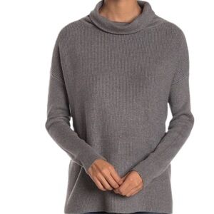 Devotion by Cyrus Cowlneck Ribbed Tunic Sweater
